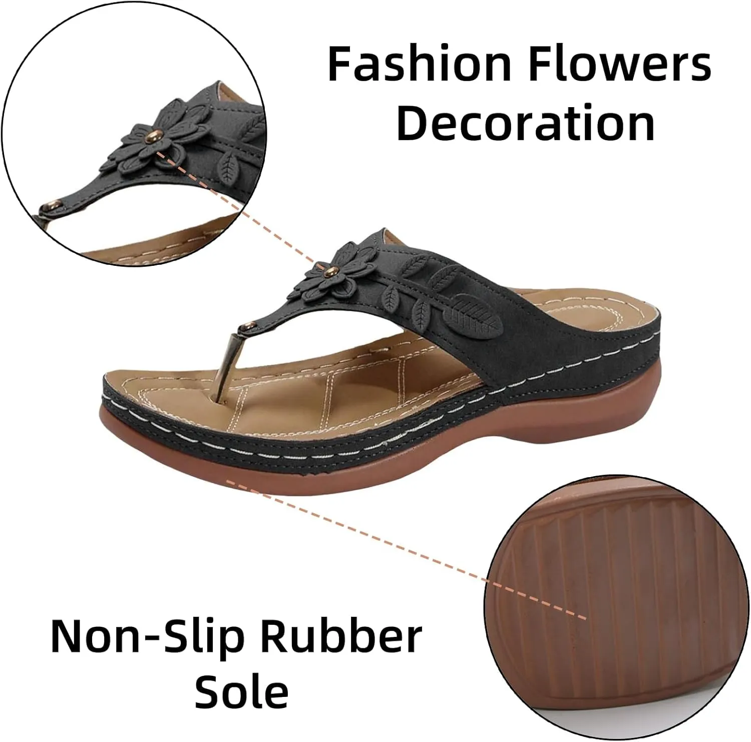 Wedge 2025 Heeled Sandals Cute Spring Open Toe Trendy Casual Comfort Summer Cover Heel Dressy Cutout Party Beach Crystal Rhinestone Pearl Bling Black T Strap Sparkly Thong Flat Shoes