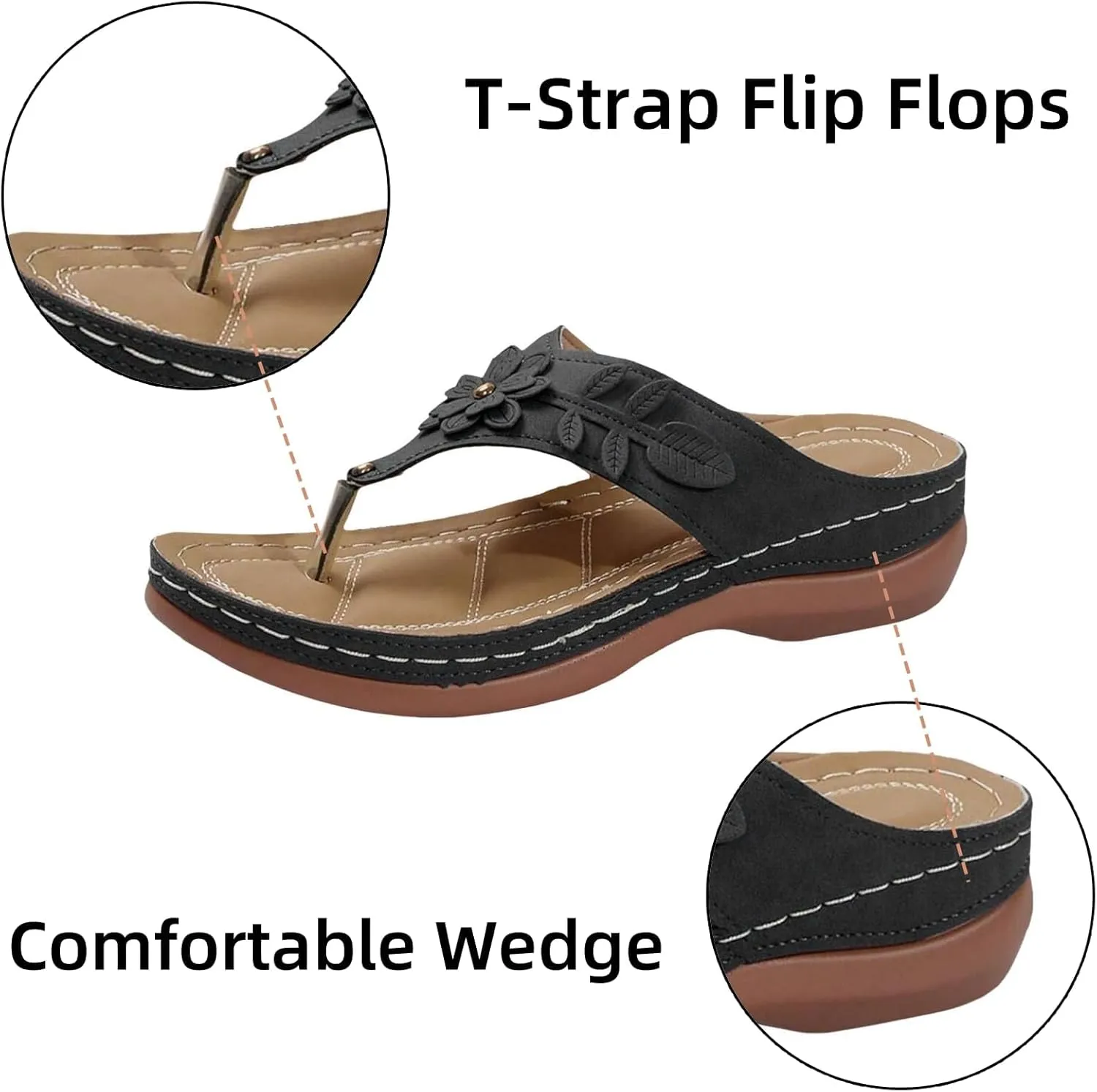 Wedge 2025 Heeled Sandals Cute Spring Open Toe Trendy Casual Comfort Summer Cover Heel Dressy Cutout Party Beach Crystal Rhinestone Pearl Bling Black T Strap Sparkly Thong Flat Shoes