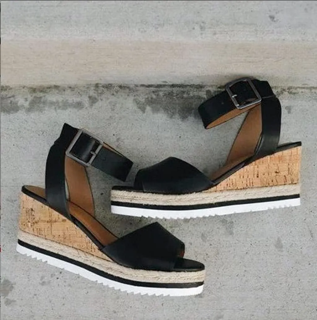 Wedge Sandals for Women Women's Platform Wedge Sandals Comfortable Beach Casual Sandal Arch Support Walking Summer