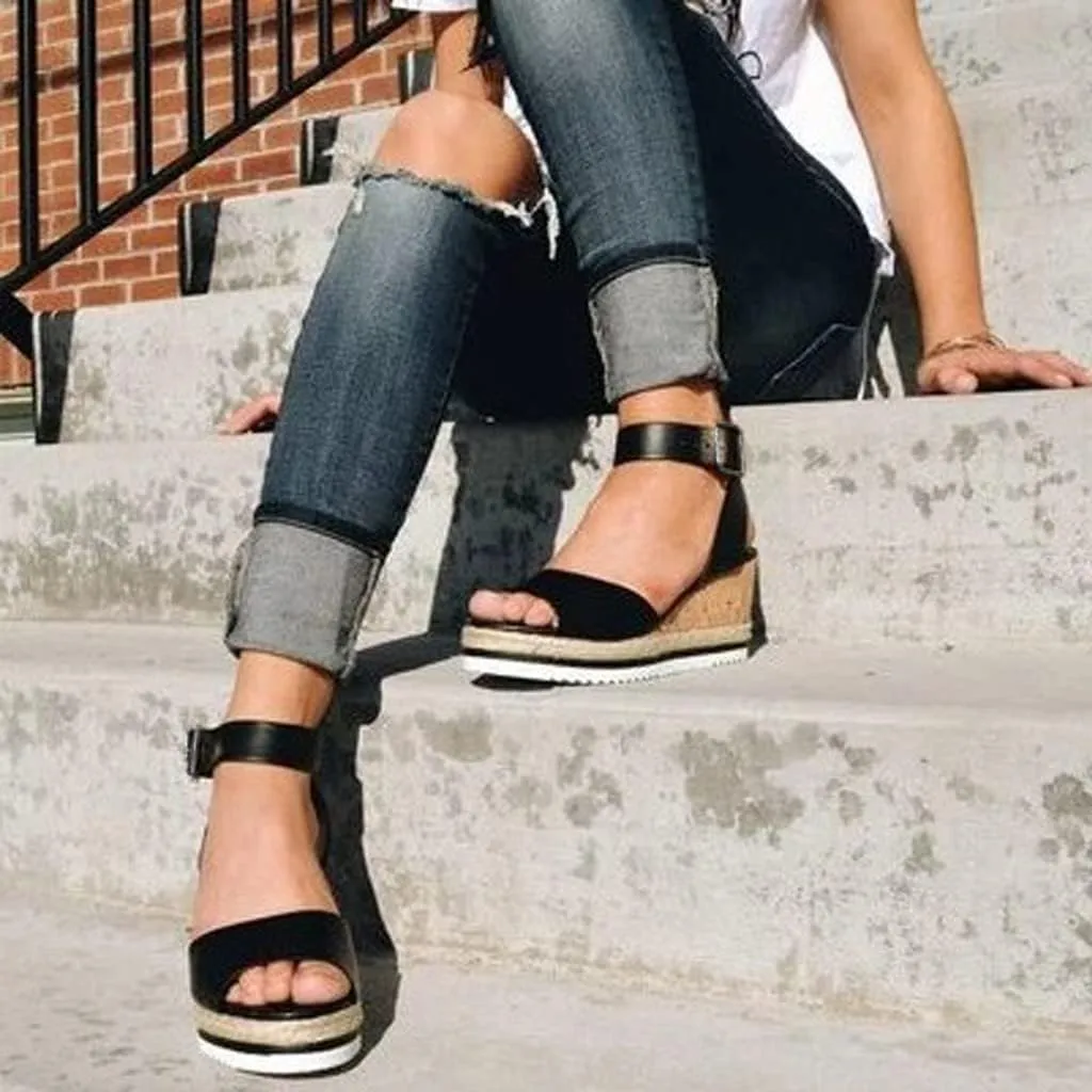 Wedge Sandals for Women Women's Platform Wedge Sandals Comfortable Beach Casual Sandal Arch Support Walking Summer
