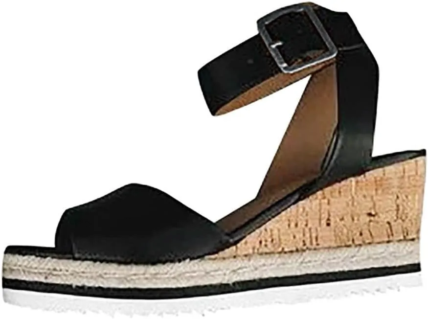 Wedge Sandals for Women Women's Platform Wedge Sandals Comfortable Beach Casual Sandal Arch Support Walking Summer