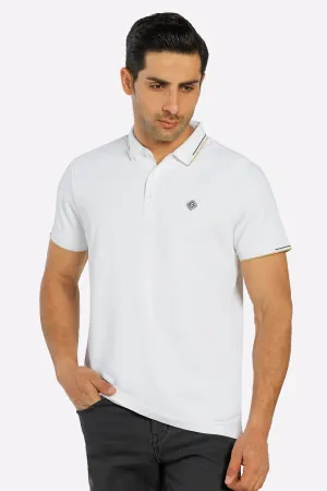 White Dry Fit Polo