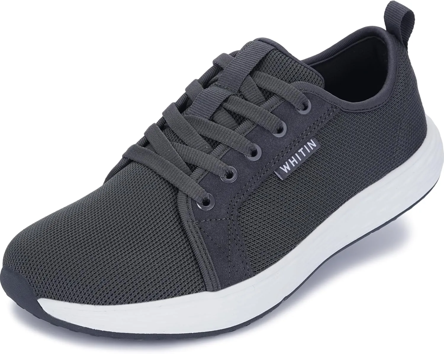 WHITIN Women's Wide Toe Box Shoes with Soft Smooth Inner | Wide Width Fashion Diabetic Sneakers | Zero Drop Sole