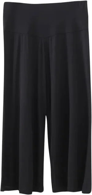 Women Capri 3/4 Trousers Cropped Pants Lounge Yoga Sports Sweatpants Stretch Leggings Elasticated Waist Bottoms