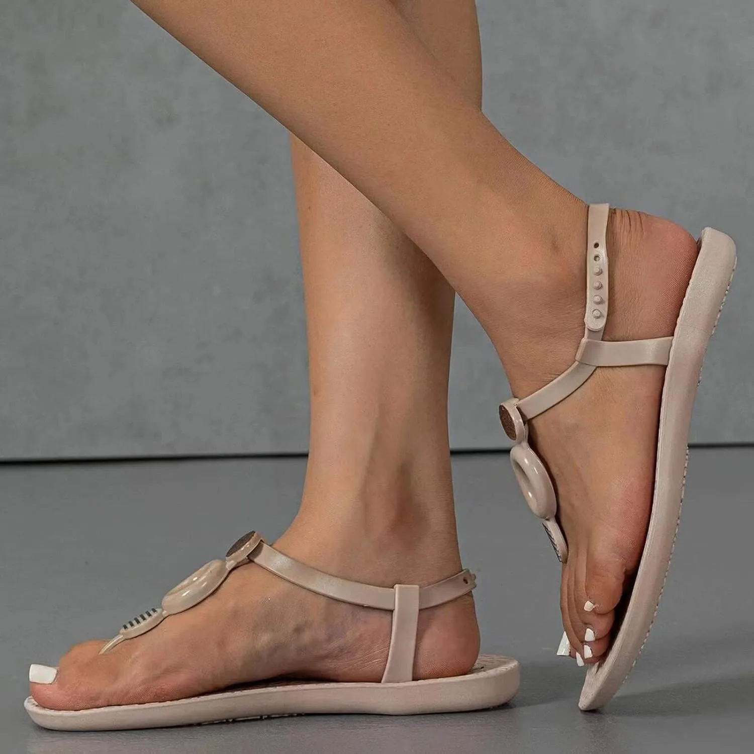 Women Flat Female Summer New Ladies Sandals Open Toe Pure Color Casual Ladies Breathable Beach Sandals Fall Shoes
