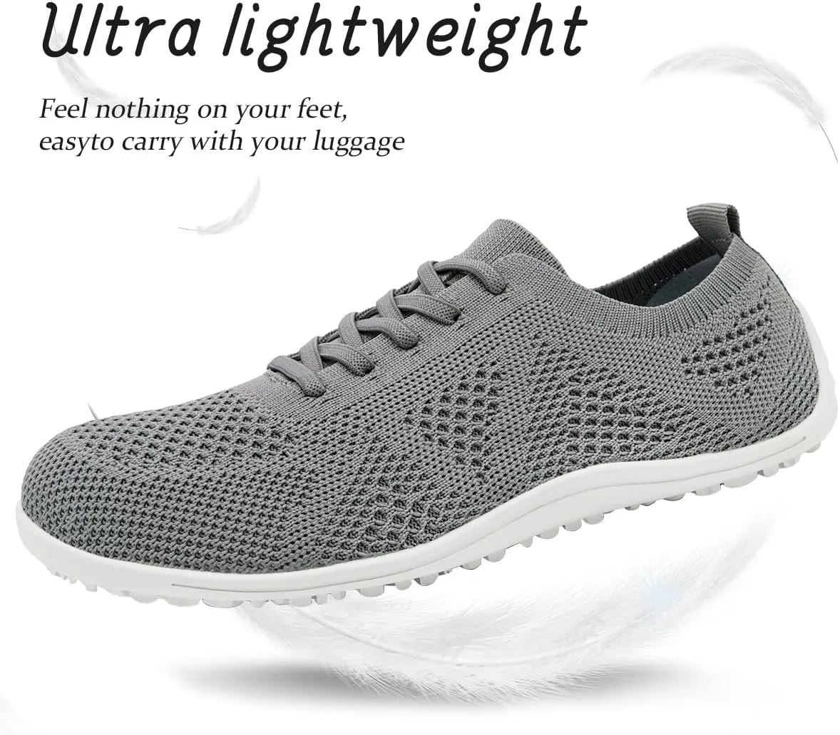 Women's Barefoot Shoes Walking Sports Zero Drop Sole Casual Sneakers Slip On Soft Fashion Shoes