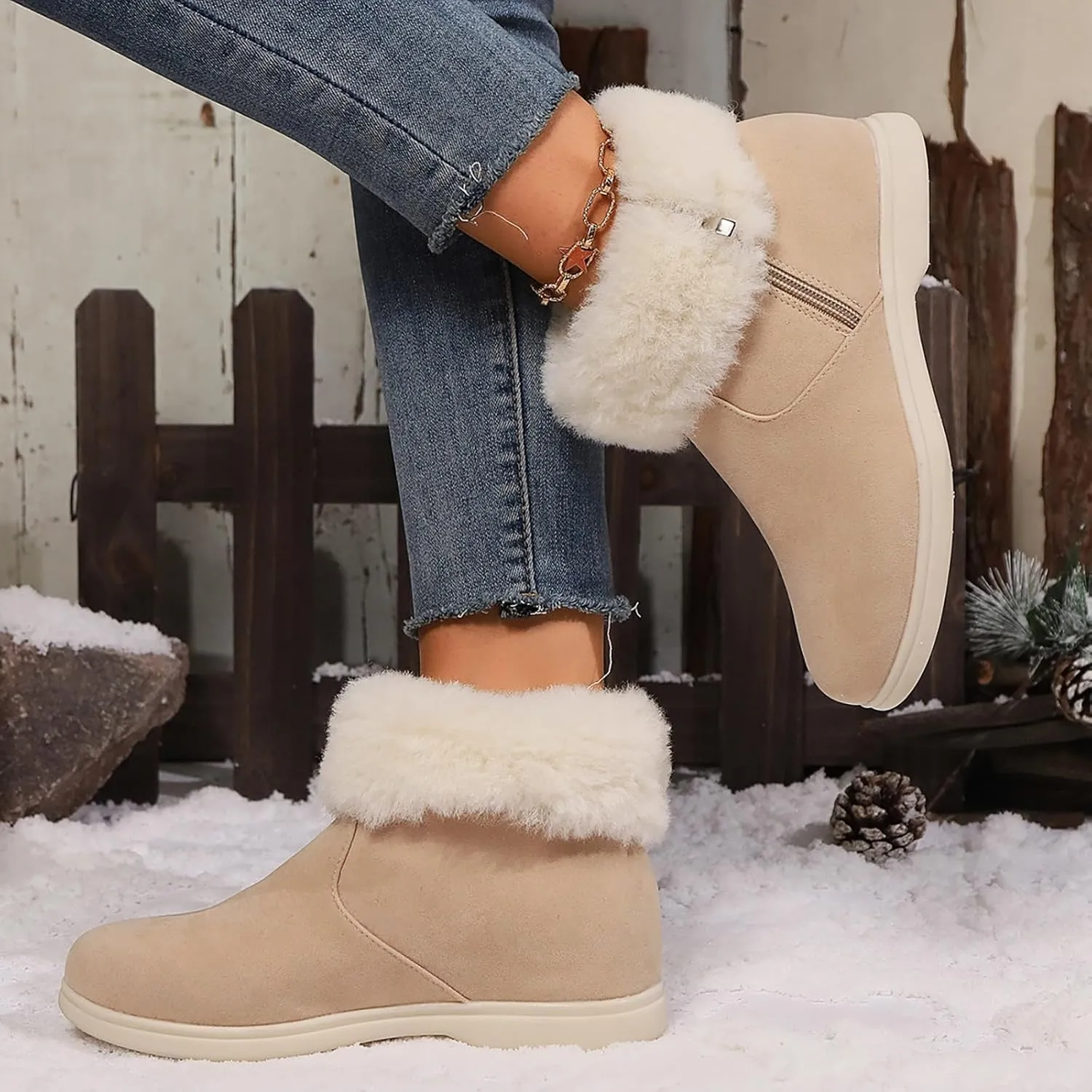 Women's Boots Womens Casual Boots Wide Width Booties Women WideBoots Platform Dress Shoes for Women Dress Shoes