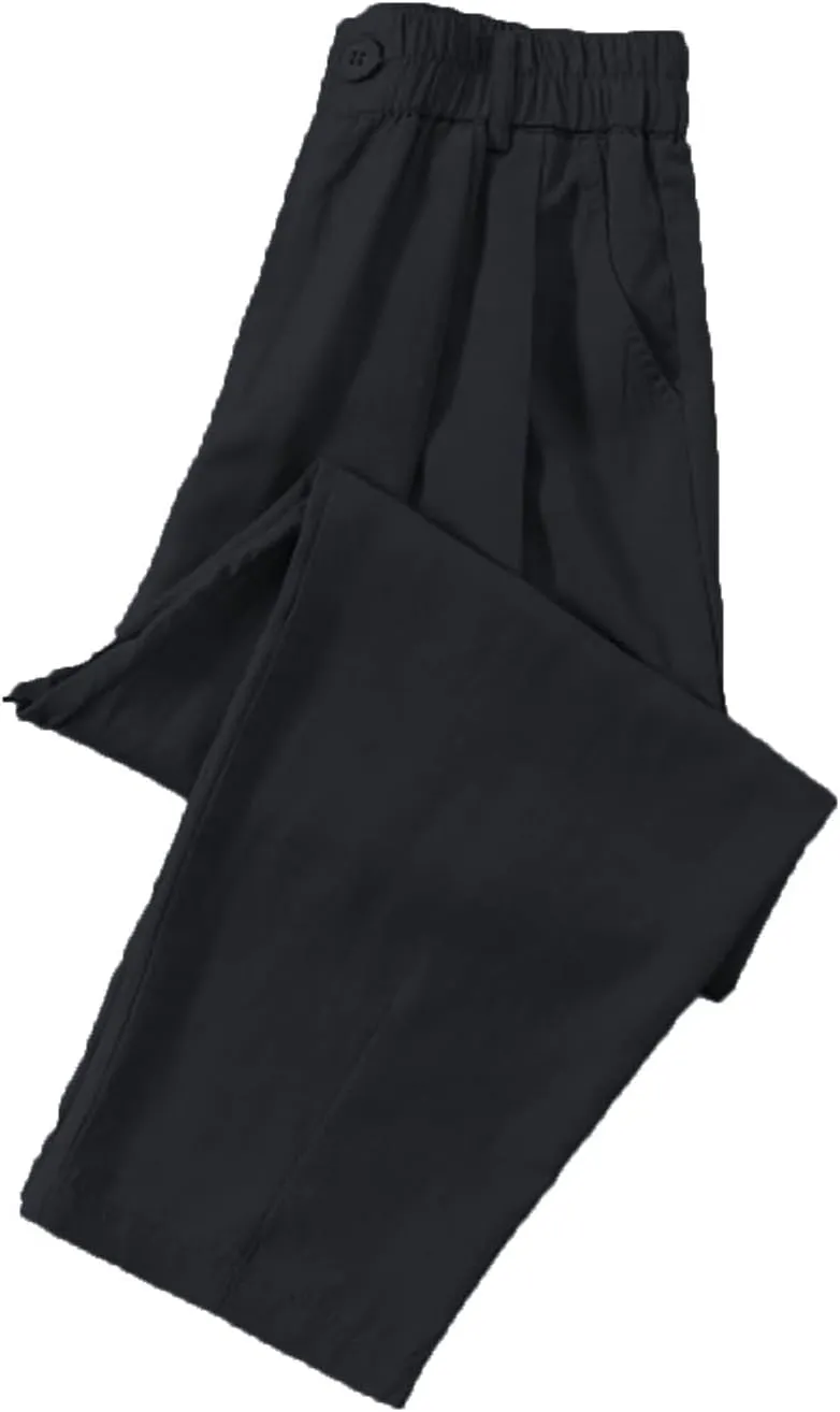 Womens Cotton Linen Harem Pants Hippie High Waist Loose Leisure Trousers Comfortable Soft Casual Beach Vacation Pants