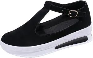 Womens Espadrille Wedges Flat Sandals Ankle Flock or Hollow Strappy Closed Toe Casual Outdoor Buckle Strap 2025 Dressy Espadrilles Comfortable Anti Slip Summer Orthopedic Platform on Shoes