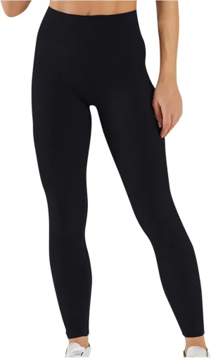 Women's Knitted Yoga Pants Workout Sports Trousers Seamless Stretch Tights High Waisted Gym Leggings