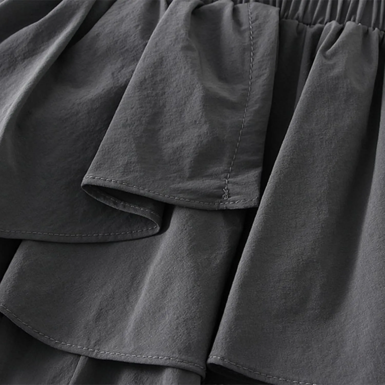 Women's Pleated Skater Skirt Basic Casual High Waisted Ruffles Flared Mini Skirts Summer A-Line Cute Swing Short Skirts