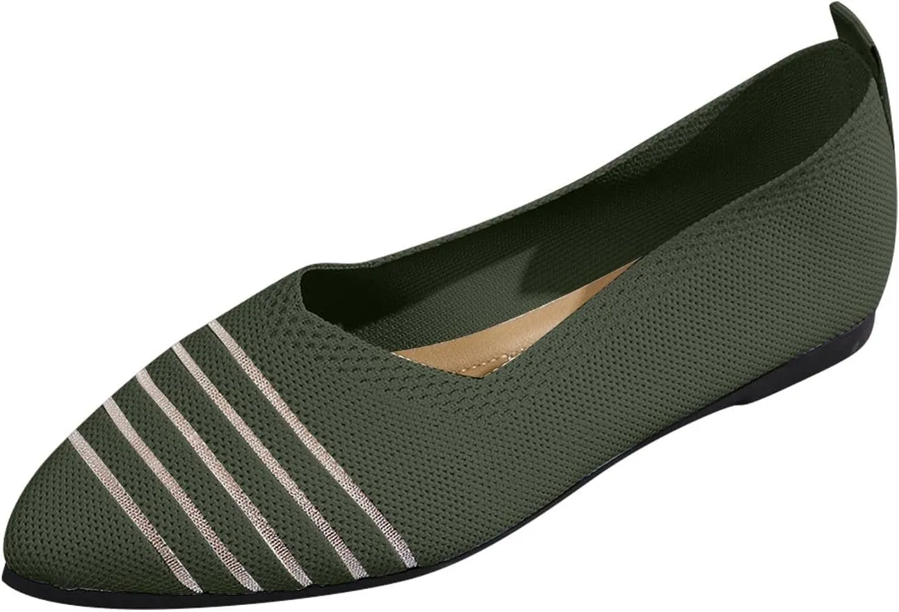 Women's Retro Flat Shoes Flying Weave Round Head Shallow Mouth One Foot Stirrup Single Shoes Work Single Shoes