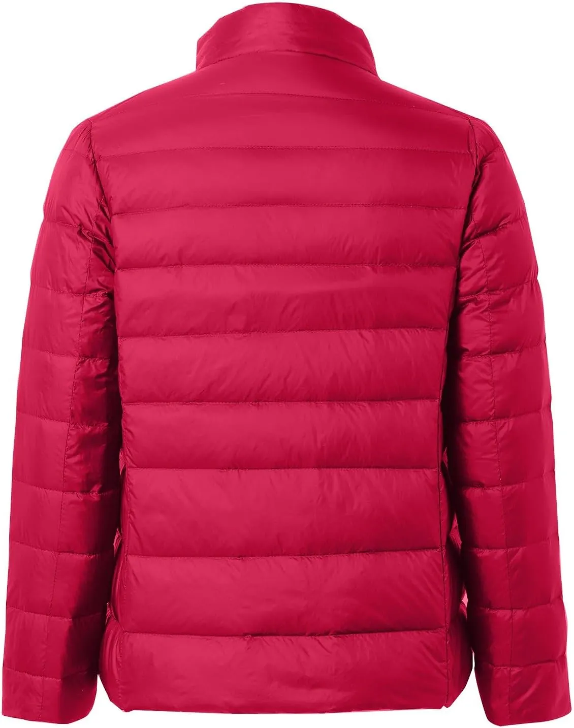 Women's Short Down Jacket Long Sleeve Padded Solid Color Quilted Jacket Winter Thick Thermal Cropped Puffer Jackets