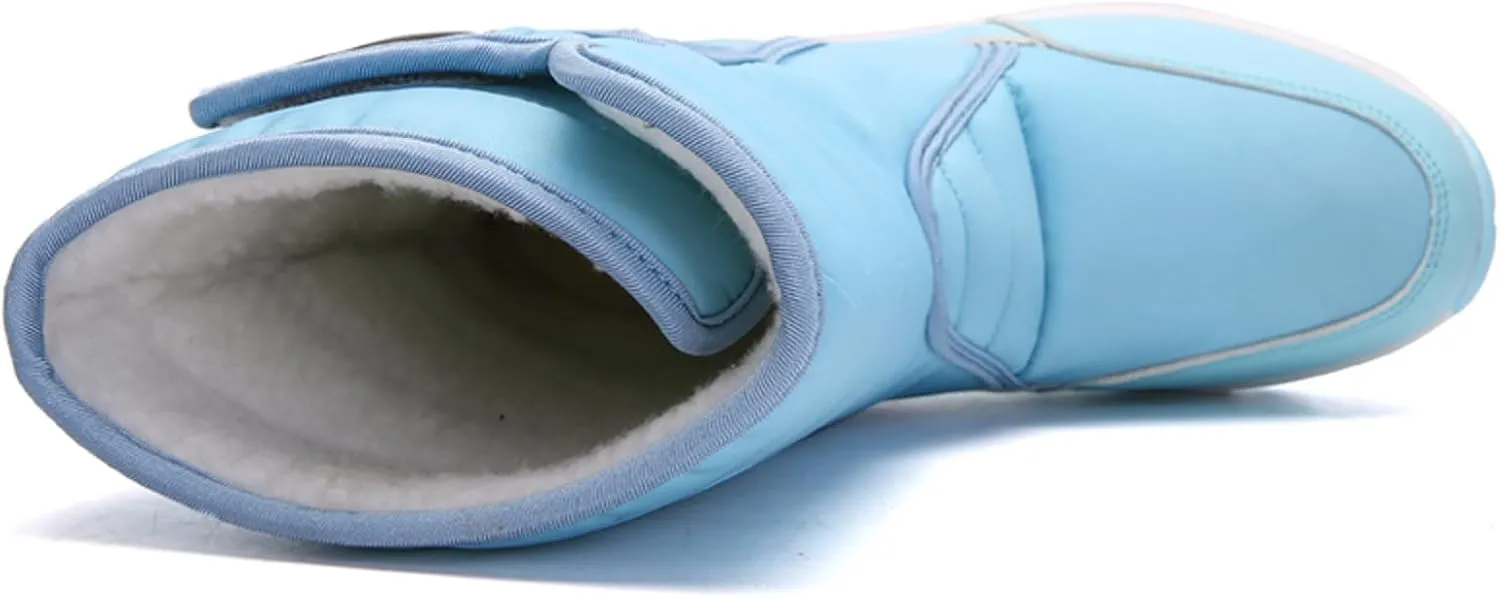 Womens Snow Boots Waterproof Anti-slip Winter Boots Classic Fur Lined Booties Casual Slip on Ankle Boots Comfortable Winter Shoes Trekking Shoes