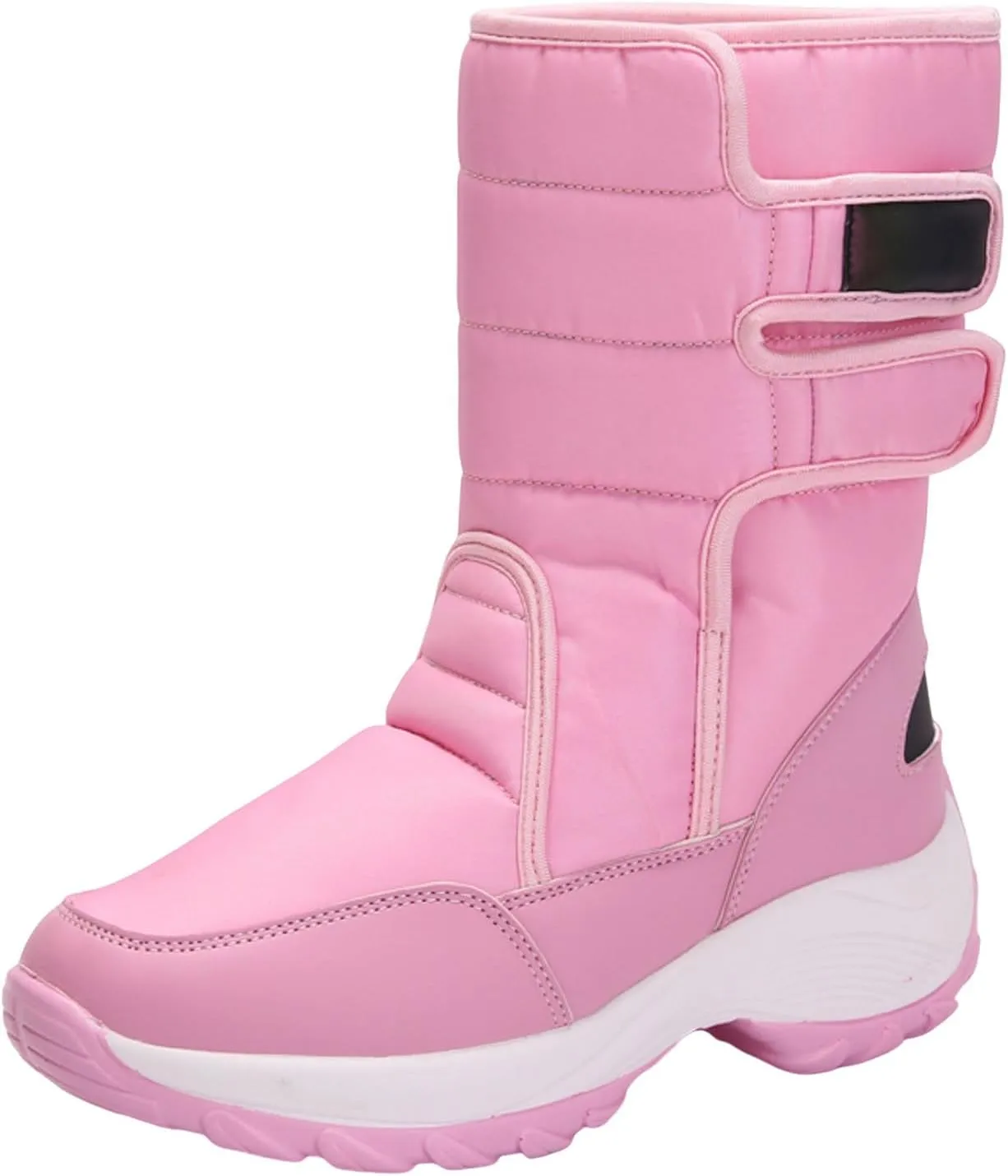 Womens Snow Boots Waterproof Anti-slip Winter Boots Classic Fur Lined Booties Casual Slip on Ankle Boots Comfortable Winter Shoes Trekking Shoes
