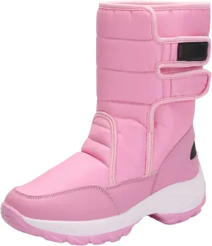 Womens Snow Boots Waterproof Anti-slip Winter Boots Classic Fur Lined Booties Casual Slip on Ankle Boots Comfortable Winter Shoes Trekking Shoes