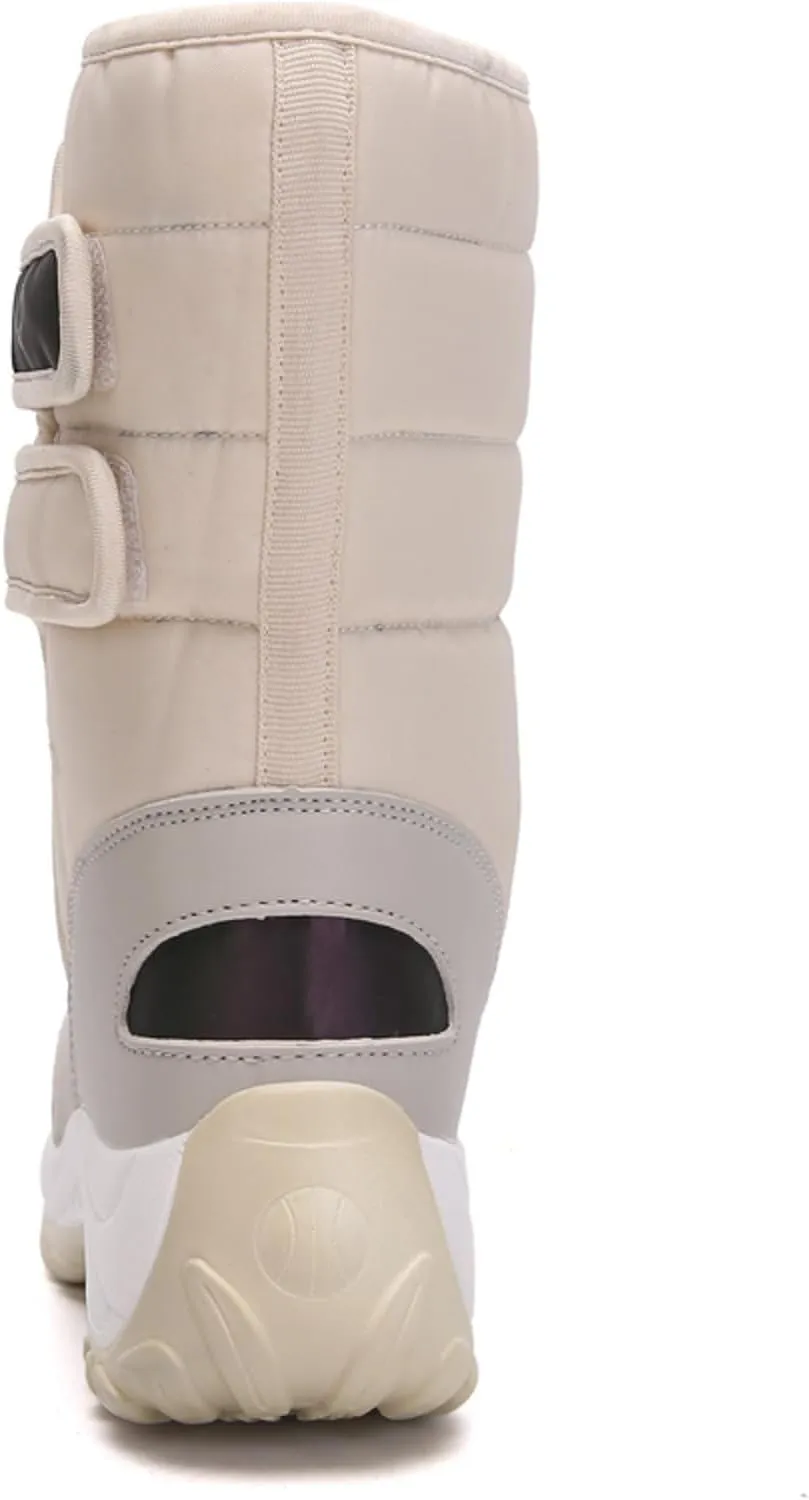 Womens Snow Boots Waterproof Anti-slip Winter Boots Classic Fur Lined Booties Casual Slip on Ankle Boots Comfortable Winter Shoes Trekking Shoes
