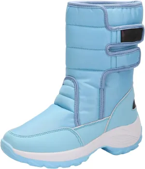 Womens Snow Boots Waterproof Anti-slip Winter Boots Classic Fur Lined Booties Casual Slip on Ankle Boots Comfortable Winter Shoes Trekking Shoes
