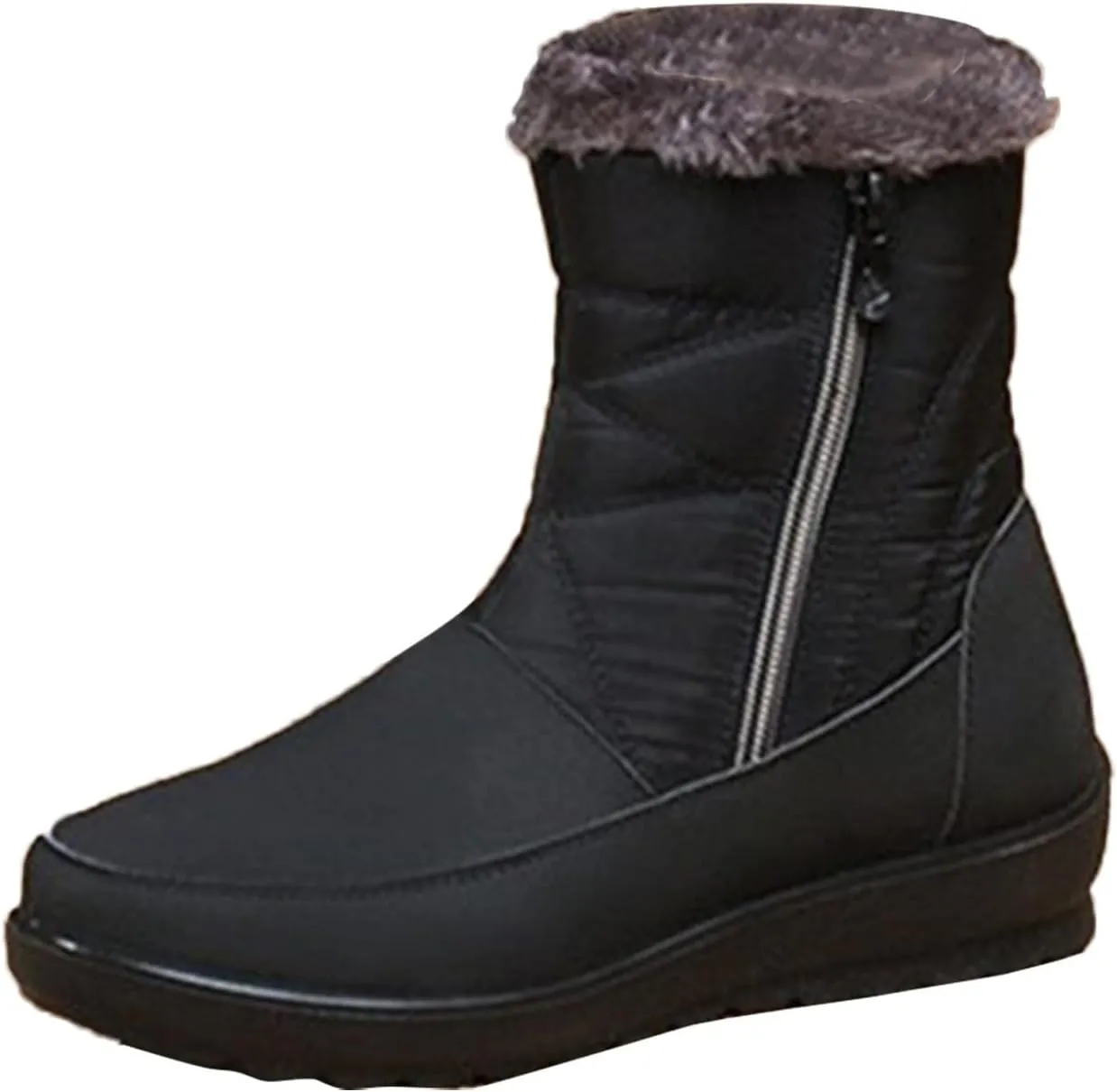 Women's Snow Boots Waterproof Winter Boots Non Slip Fur Lined Booties Winter Warm Outdoor Ankle Boots Outdoor Sneakers Winter Shoes