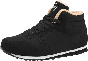 Womens Snow Boots Waterproof Winter Boots Non-slip Warm Fur Booties Casual Slip on Ankle Boots Outdoor Sneakers Winter Shoes
