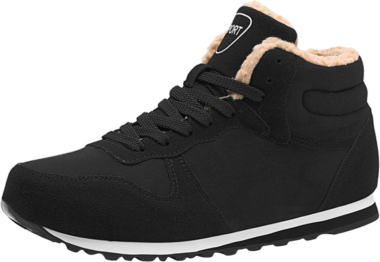 Womens Snow Boots Waterproof Winter Boots Non-slip Warm Fur Booties Casual Slip on Ankle Boots Outdoor Sneakers Winter Shoes