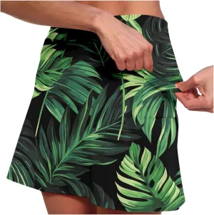 Womens Tennis Skirt Built in Shorts High Waisted Athletic Golf Mini Skirts for Running Casual Workout Skorts
