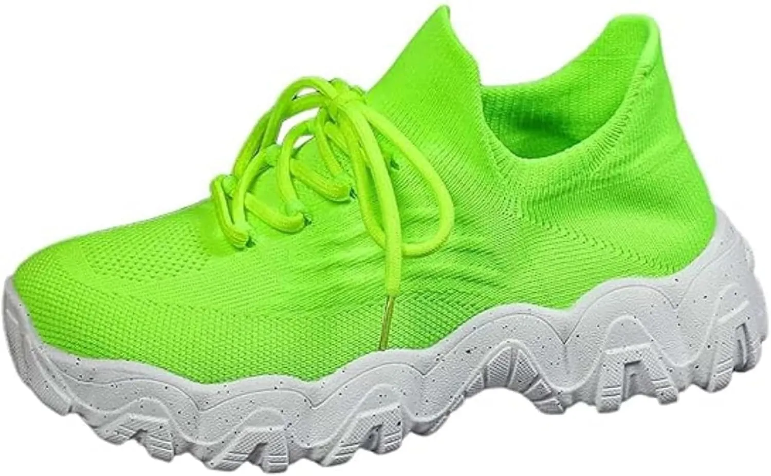 Women's Walking Shoes Non Slip Running Sneakers Comfortable Casual Platform Loafers Lightweight Mesh Breathable Slip On Air Cushion Tennis Gym Work Athletic Sneakers for Men Women