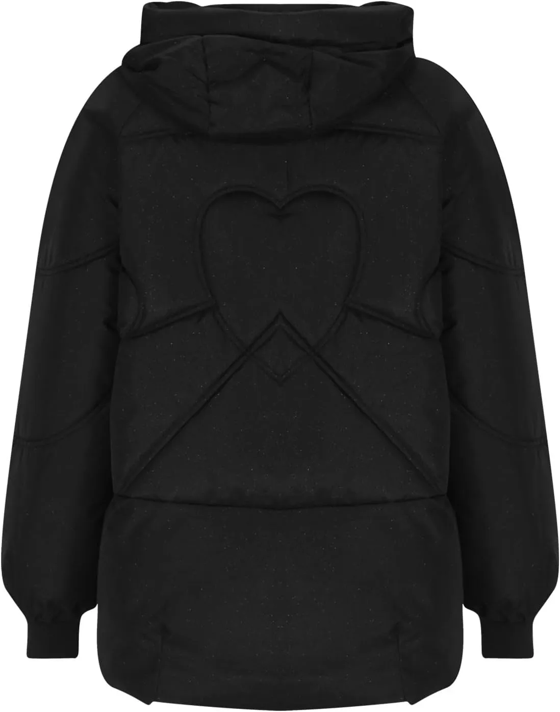 Womens Winter Padded Jacket Casual Hooded Puffer Jackets Zip Up Quilted Warm Outerwear Plain Down Coats