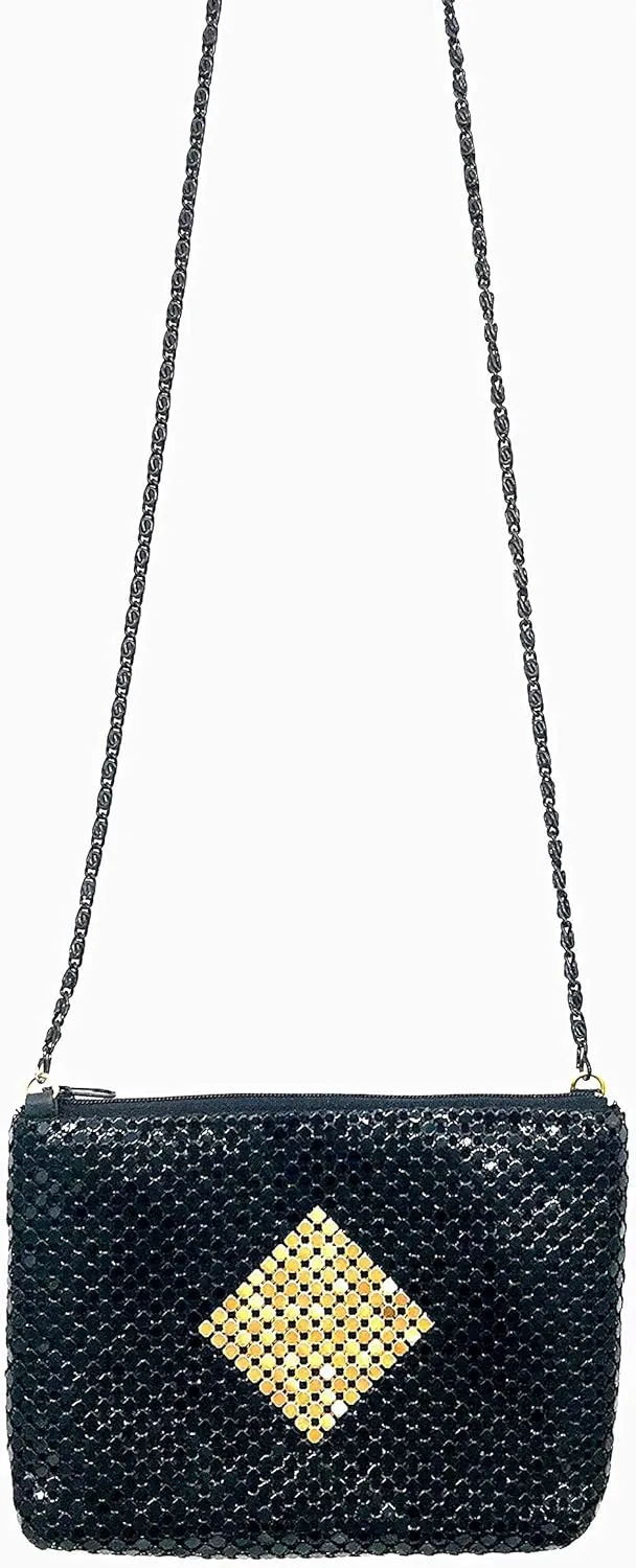 XX-Small Crossbody Clutch Evening Bags for Women Vintage Mesh Purse for Cocktail Party Prom Wedding Banquet