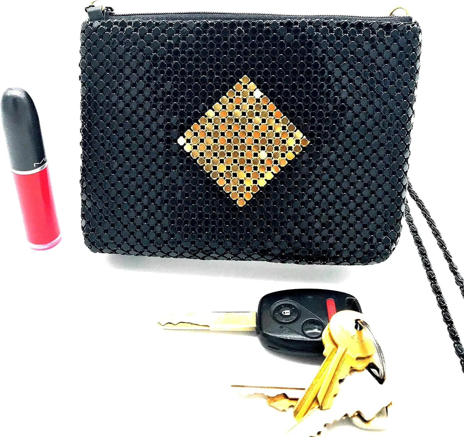XX-Small Crossbody Clutch Evening Bags for Women Vintage Mesh Purse for Cocktail Party Prom Wedding Banquet