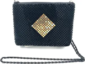 XX-Small Crossbody Clutch Evening Bags for Women Vintage Mesh Purse for Cocktail Party Prom Wedding Banquet
